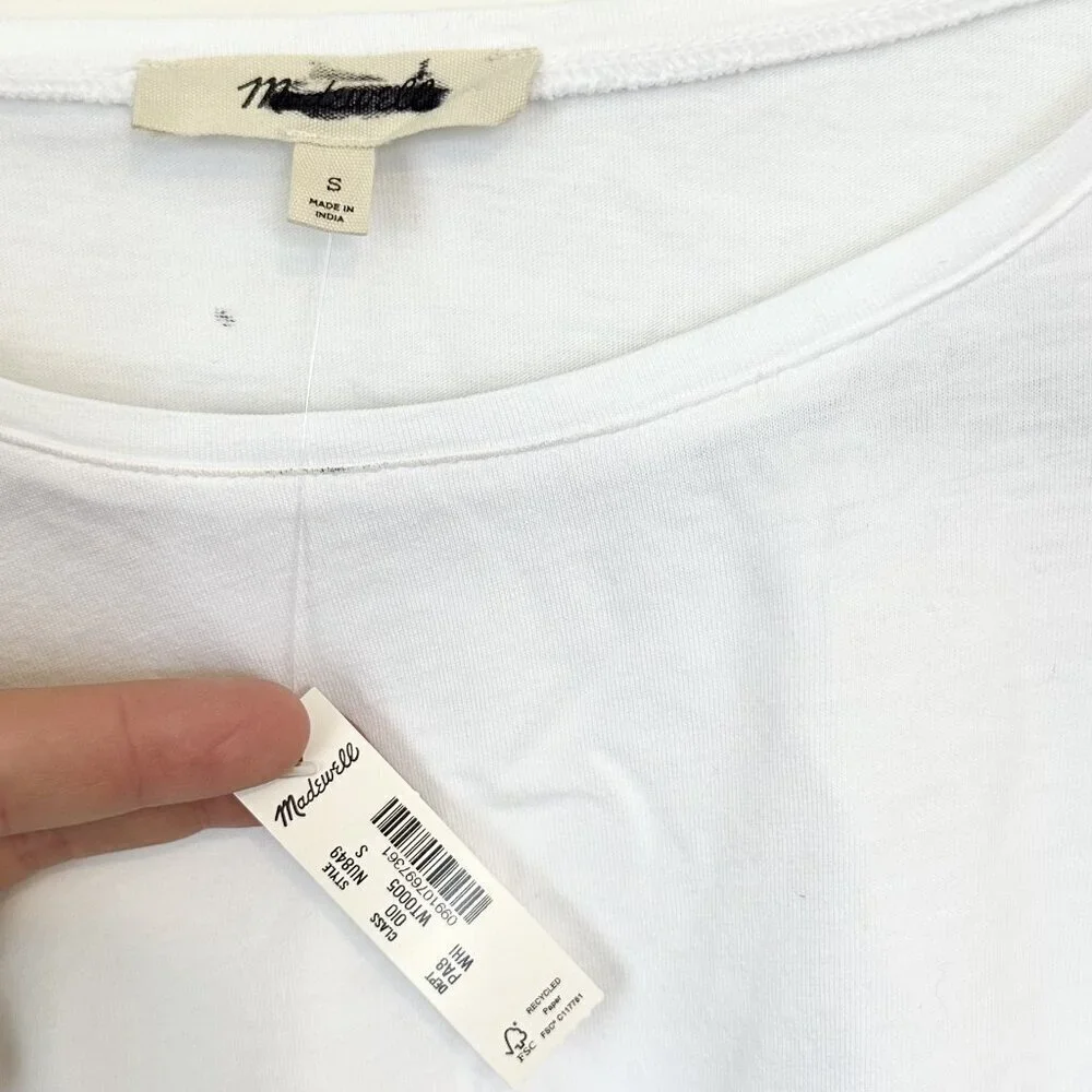 Madewell white puff